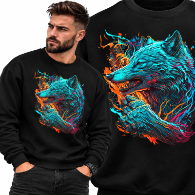 BLUZA ZWIERZĘTA  BAD WILK